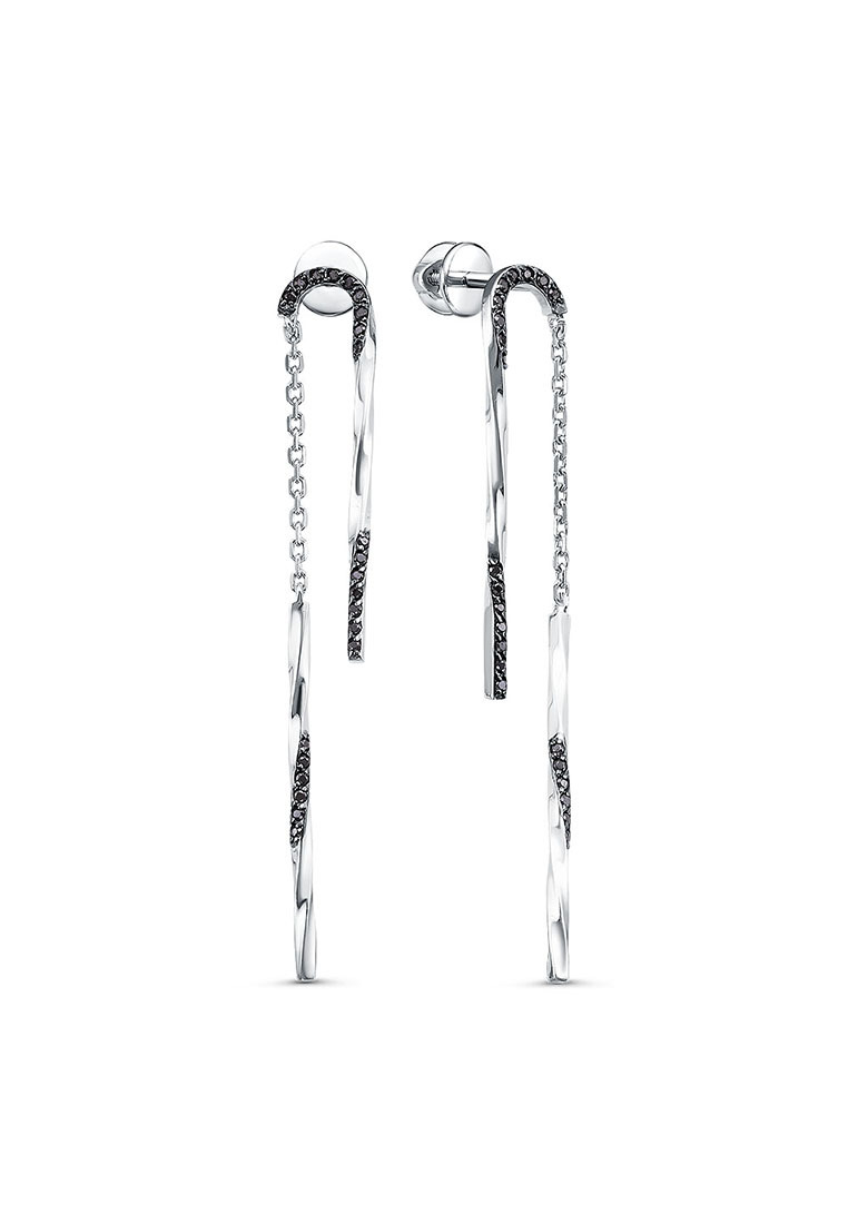 

Серьги из серебра Kari Jewelry 3155048265, фианит, 3155048265