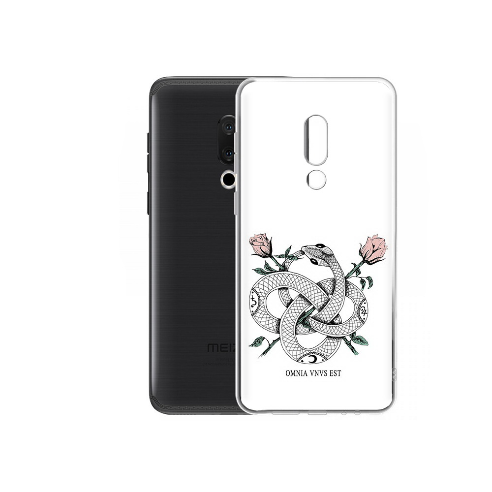 

Чехол MyPads Tocco для Meizu M15 Plus нарисованная змея абстракция, Прозрачный, Tocco