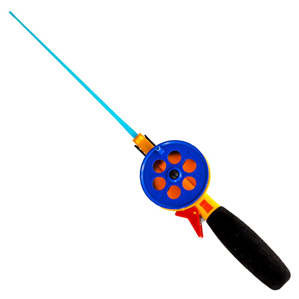 Удочка зимняя WestMan 65 ПП (ручка неопрен, хлыст 20 см) цв. Синий/Оранжевый