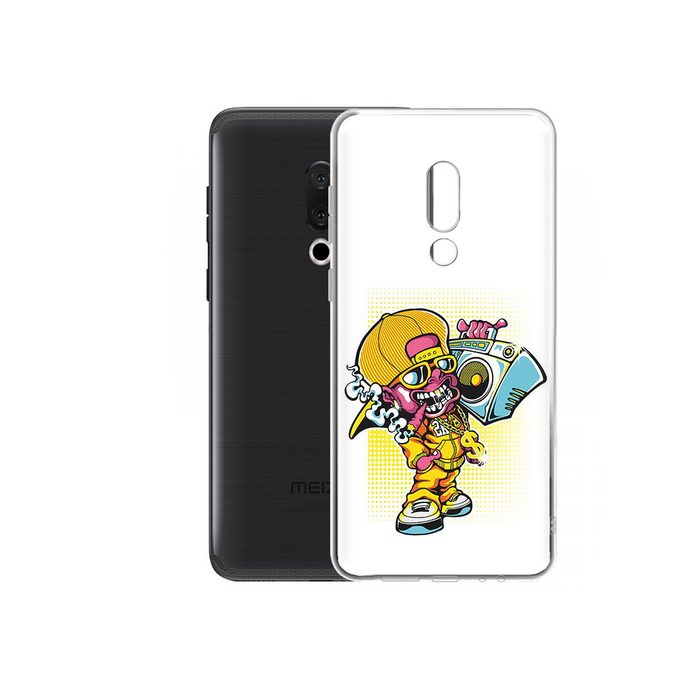 

Чехол MyPads Tocco для Meizu M15 Plus нарисованный парень с колонкой, Прозрачный, Tocco