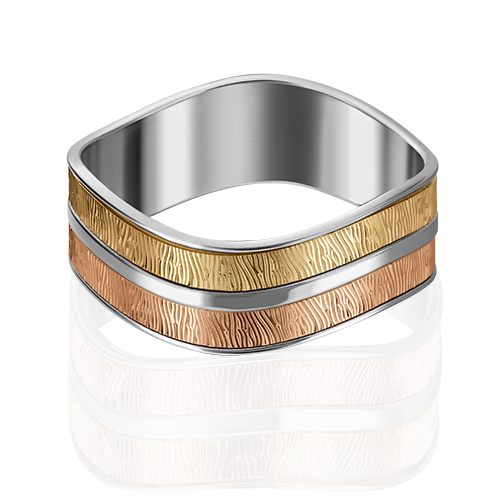 

Кольцо из комбинированного золота р. 16,5 PLATINA jewelry 01-4811-00-000-1140-54, 01-4811-00-000-1140-54