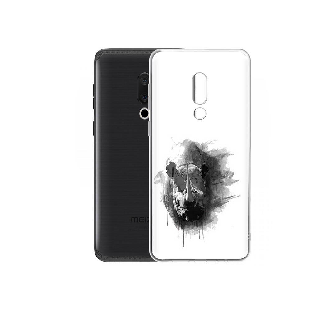 

Чехол MyPads Tocco для Meizu M15 Plus носорог, Прозрачный, Tocco