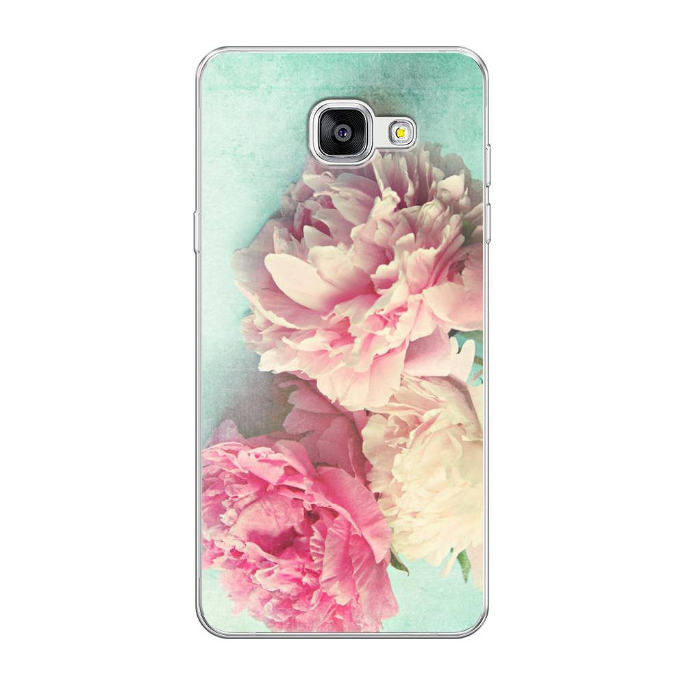 

Чехол Awog на Samsung Galaxy A5 2016 / Самсунг A5 2016 "Пионы new", Голубой, 20550-8