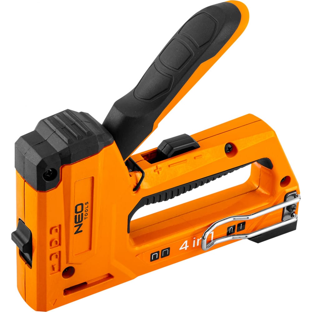 

Степлер NEO Tools 4 в 1, 6-14 мм, скобы J, G, L, E, алюминий 16-030