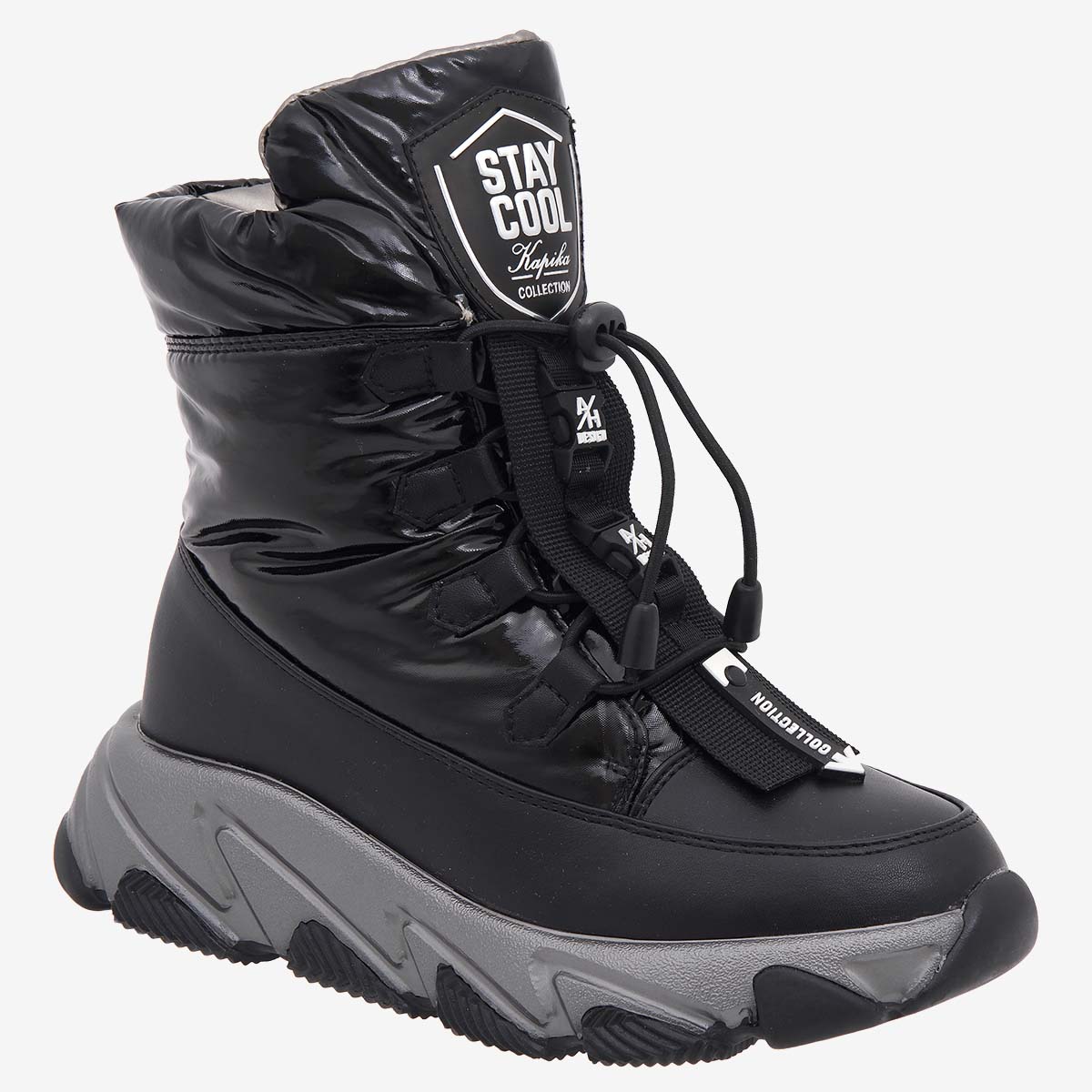 

Дутики детские Kapika 1340д-1 цв.черный р.34,5 RU, 1340д-1