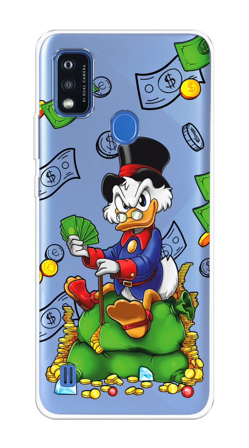 

Чехол на ZTE Blade A51 "Scrooge Richness", Черный;синий;зеленый, 134550-1