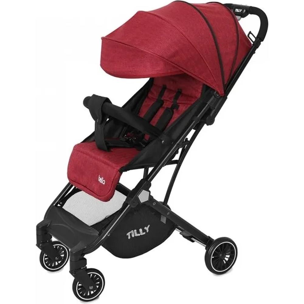 Прогулочная коляска Baby Tilly Bella T-163 Brick Red пеленки одноразовые детские впитывающие milly tilly normal 60x90 30 шт 50493
