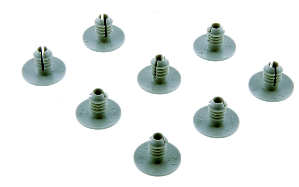 Пистон крепления обивки потолка 2110-2112, 2170, 2190, 1117-1119, VES, 2123 серый 8 шт