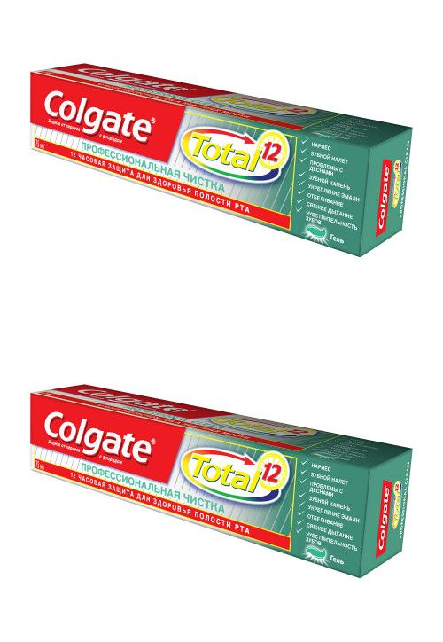 Зубная паста Colgate Профессиональная Чистка, гель, 75 мл, 2 шт