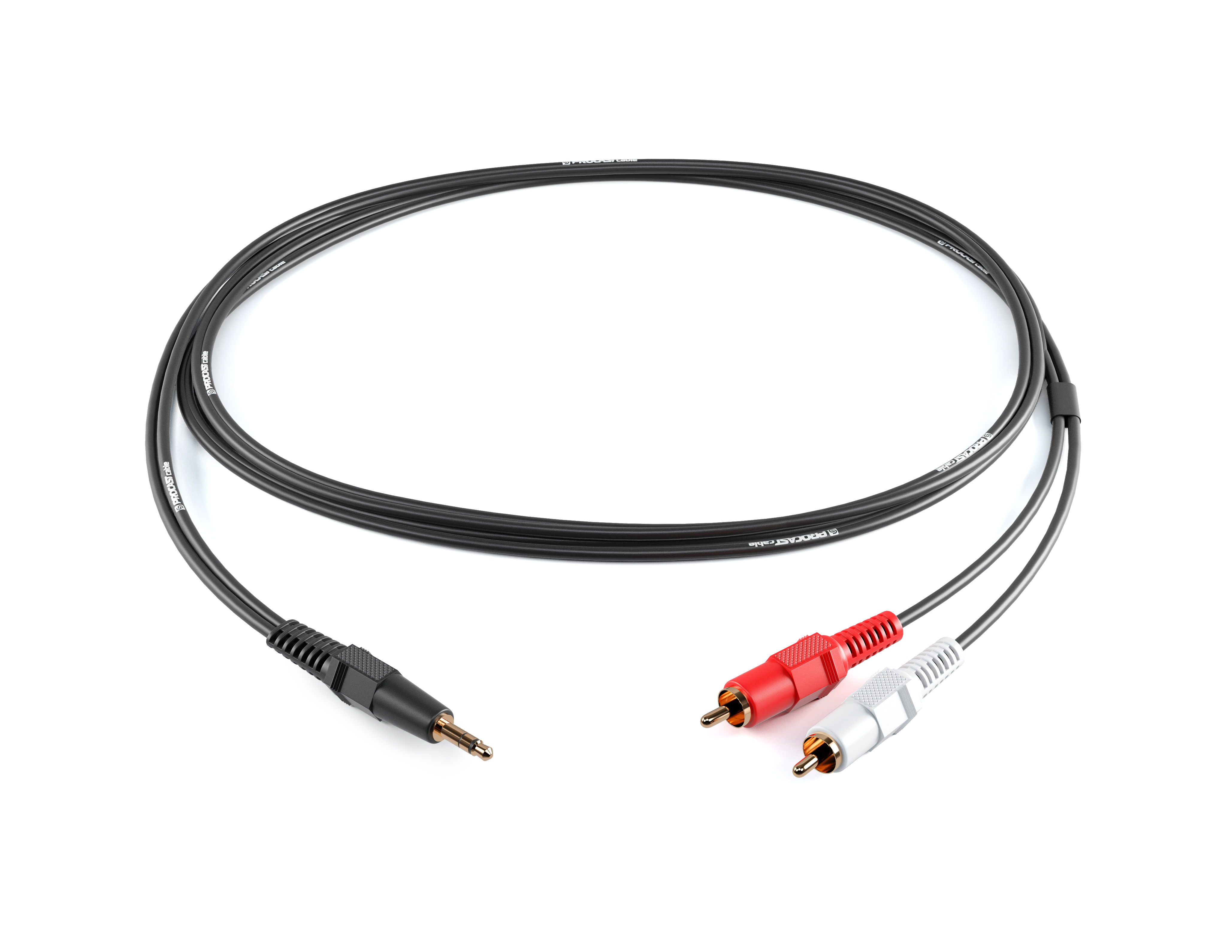 фото Межблочный кабель 3,5mm minijack trs-2rca(male) procast cable