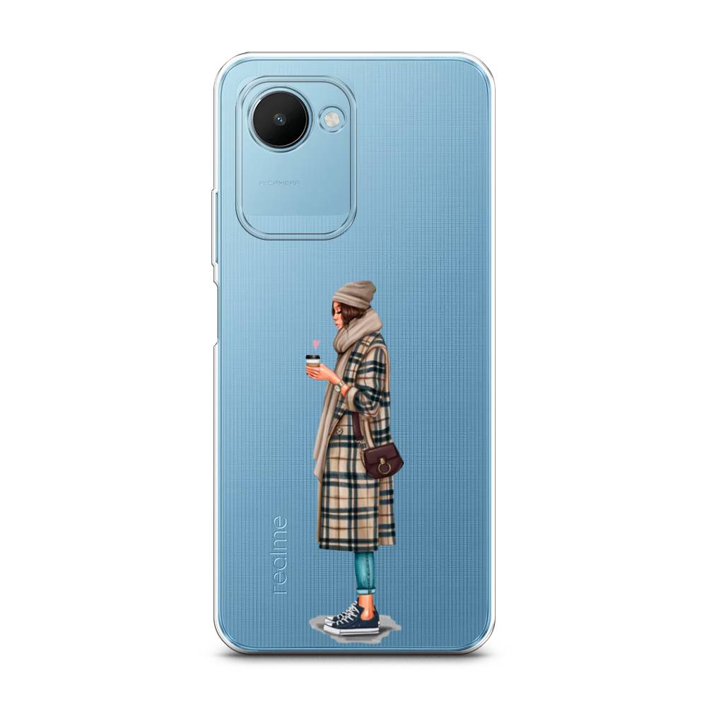 

Чехол на Realme C30S 4G "Утренний кофе", Коричневый;бежевый, 2511650-6