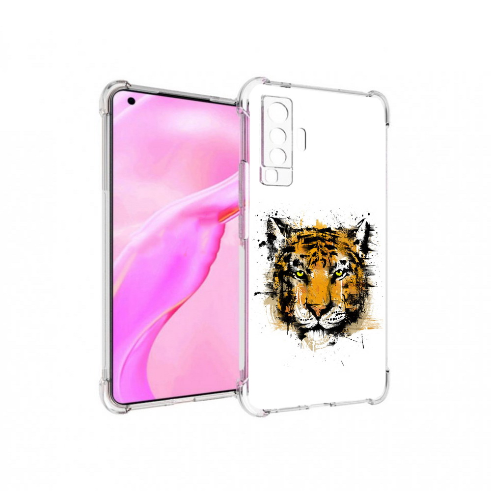 

Чехол MyPads Tocco для Vivo X50 тигруля (PT226969.391.643), Прозрачный, Tocco