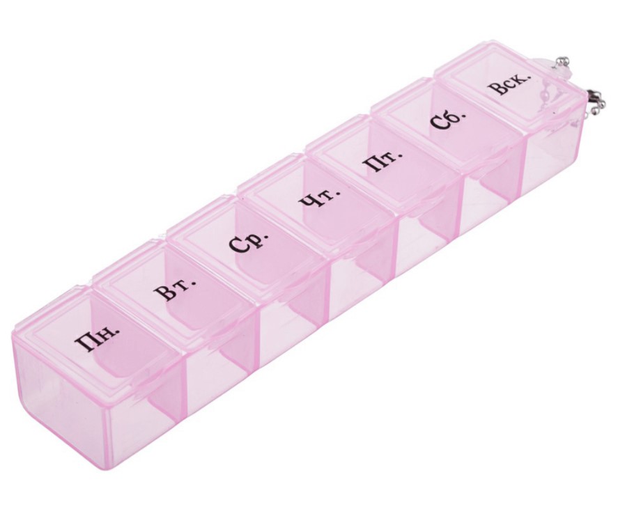 

Контейнер для мелочей Ежедневный 15 x 3,3 x 3,3 см в ассортименте