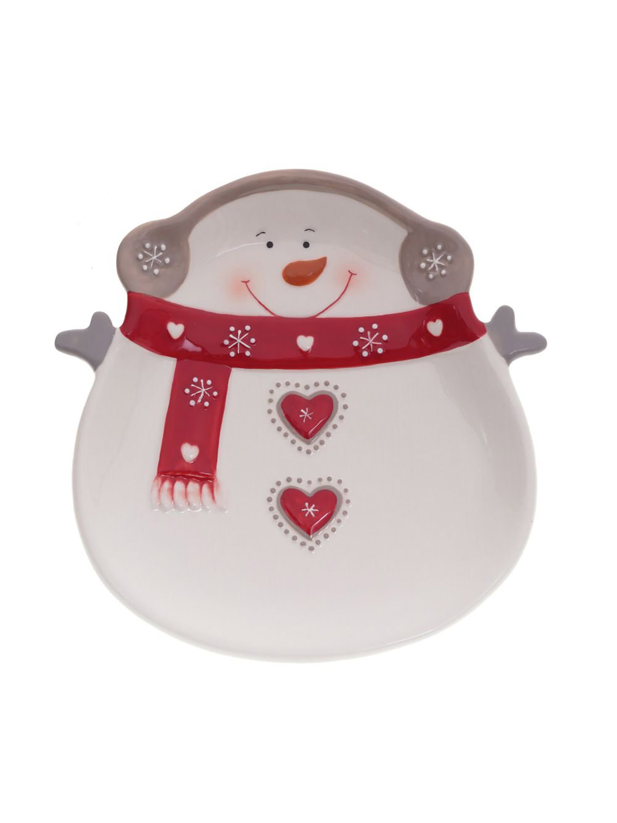 

Тарелка обеденная Remecoclub Снеговик меломан 742747 265 см