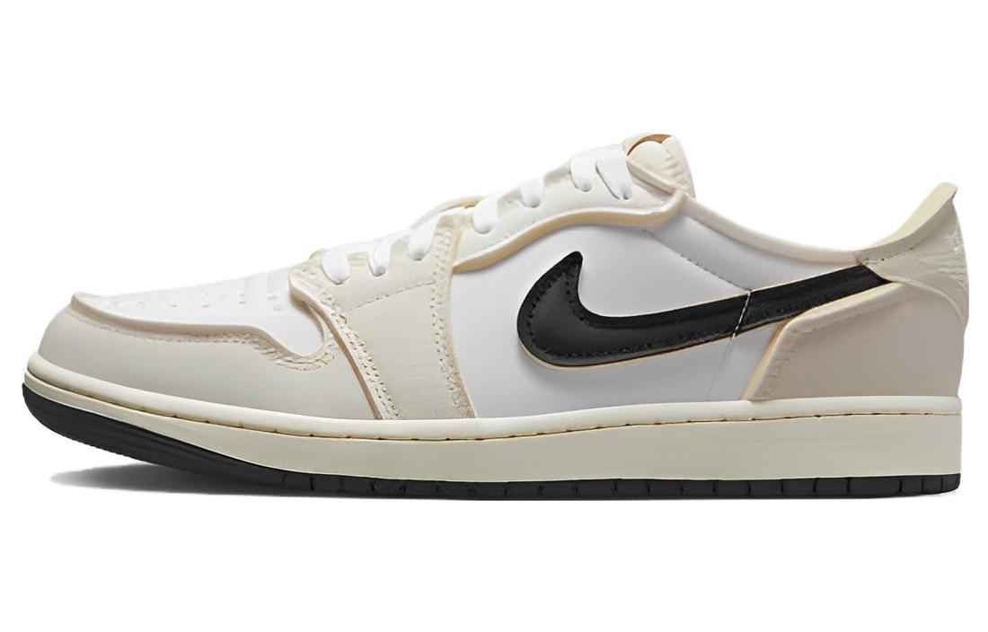 

Кеды унисекс Jordan Air Jordan 1 Low OG White and Coconut Milk белые 41 EU, Белый, Air Jordan 1 Low OG White and Coconut Milk