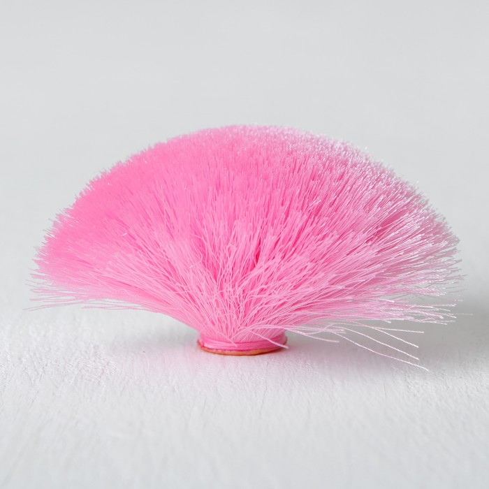 фото Декоративный элемент «кисть» диаметр 9 см, цвет розовый nobrand