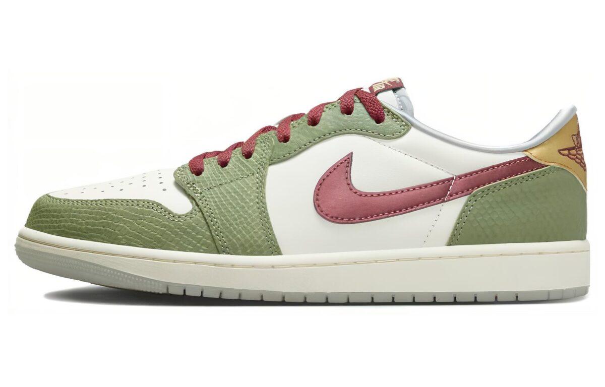 

Кеды унисекс Jordan Air Jordan 1 Low OG Year of the Dragon зеленые 38.5 EU, Зеленый, Air Jordan 1 Low OG Year of the Dragon