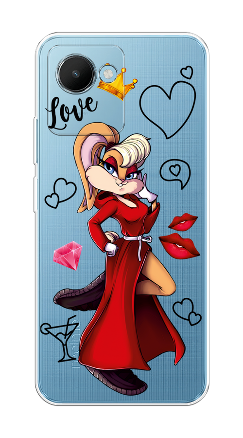 

Чехол на Realme C30S 4G "Rich Lola Bunny", Красный;бежевый;оранжевый, 2511650-6