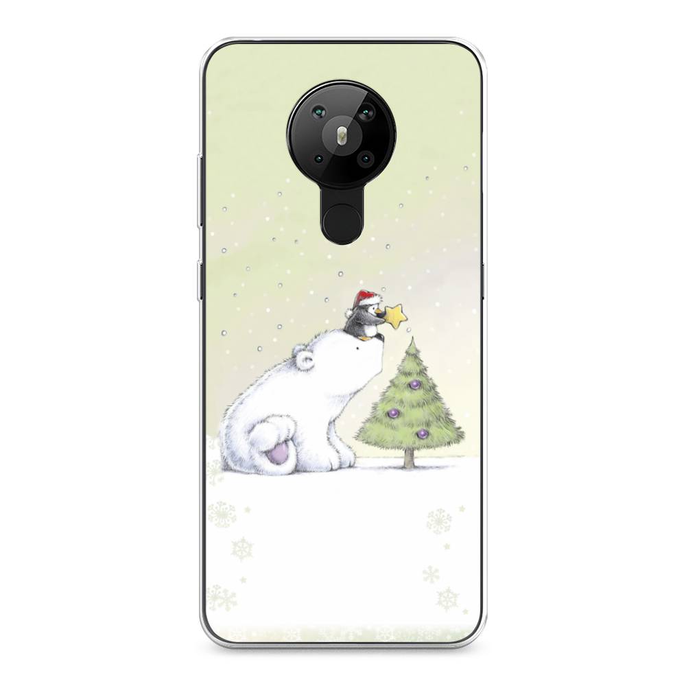 

Чехол на Nokia 5.3 "Украшение елки", Белый;бежевый, 123450-5