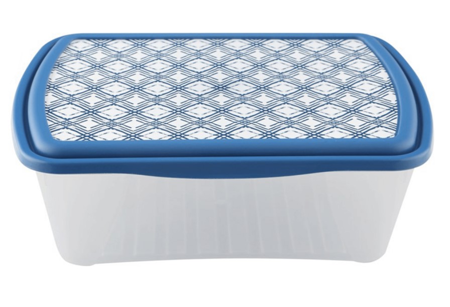 

Контейнер для продуктов Home Club Indigo двухсекционный пластиковый 1,25 л