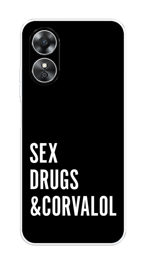 

Чехол на Oppo A17 "Corvalol", Черный;серый;белый, 2512050-6