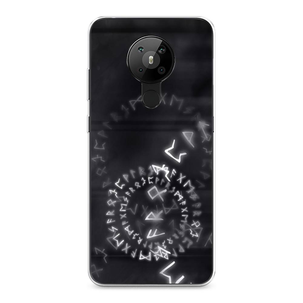 

Чехол на Nokia 5.3 "Руны", Серый;черный, 123450-3
