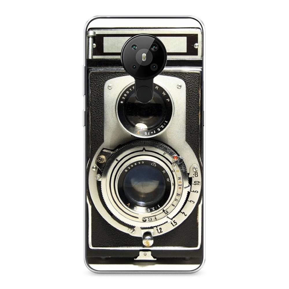 

Чехол на Nokia 5.3 "Старинный фотоаппарат", Серый;черный, 123450-6