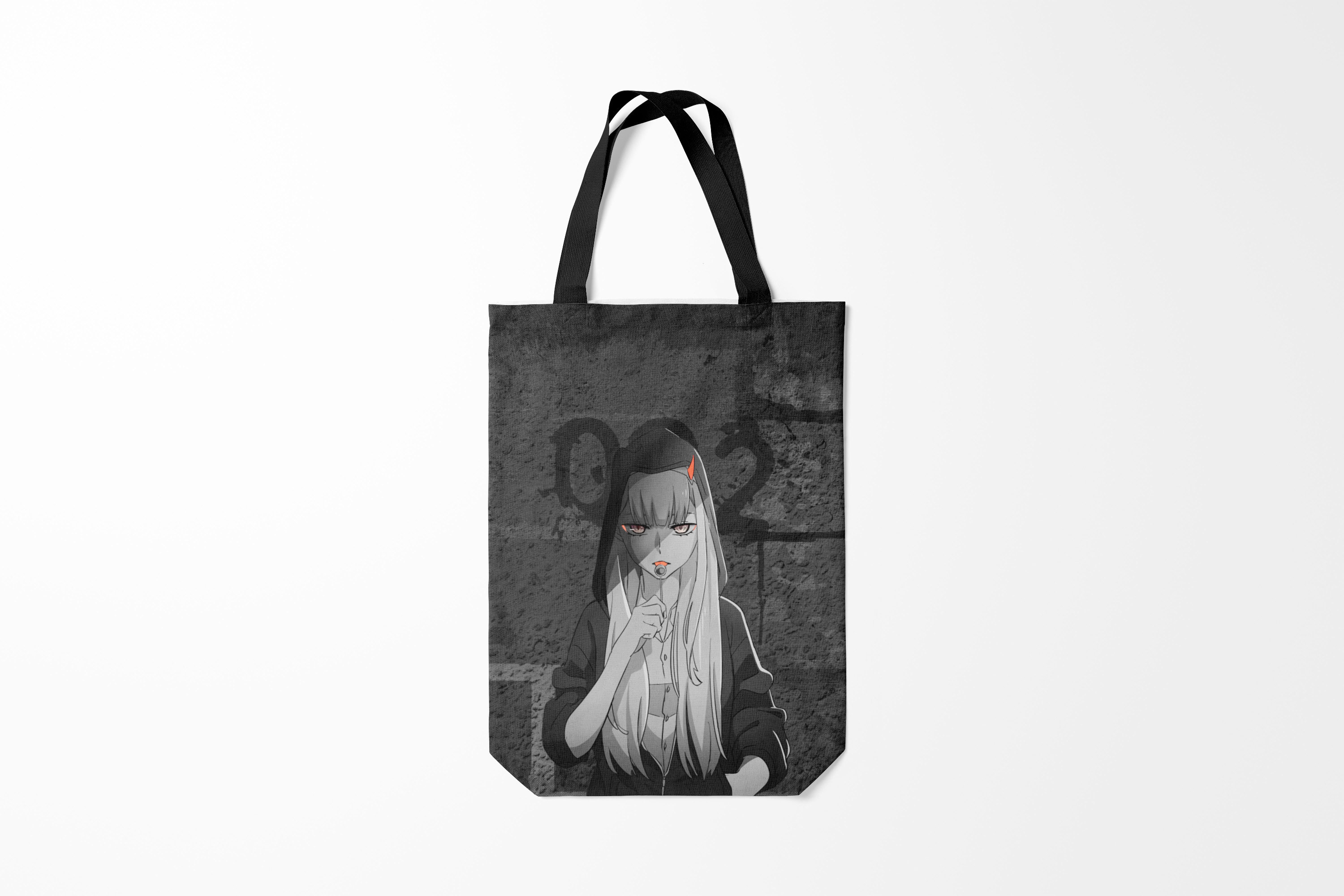 

Сумка шoппер унисекс Burnettie Zero Two Меланхолия,, Zero Two Меланхолия