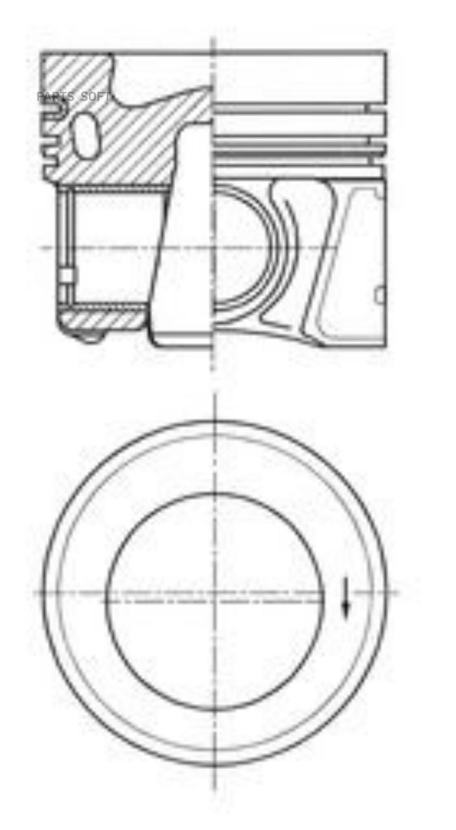 

Поршень KOLBENSCHMIDT 41647600 Audi A4A5A6Q5; Vw Passat 2