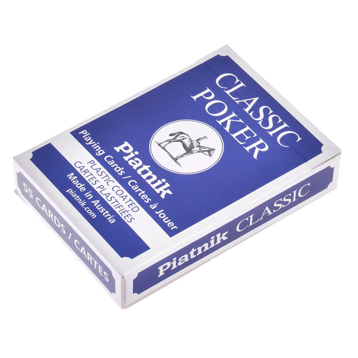 Карты игральные Piatnik Классик Покер синяя рубашка, GA-W1321, 55 карт