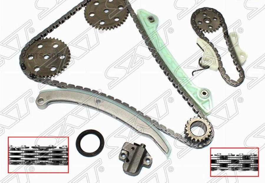 

SAT Комплект цепи ГРМ MAZDA 3/5/6/ATENZA/AXELA/MX-5/TRIBUTE/FORD L8/LF 1.8/2.0 (L=134) 02-