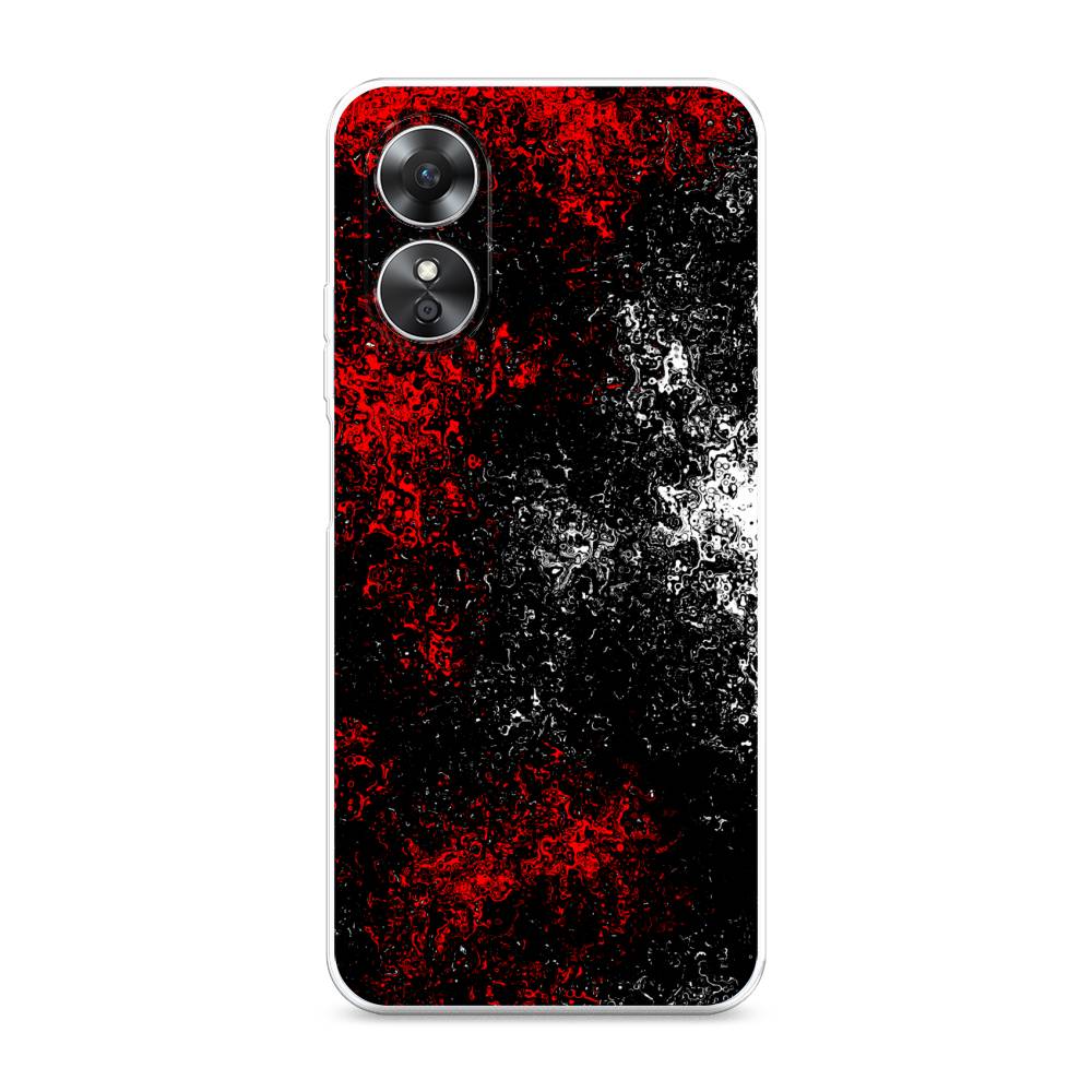 

Чехол для Oppo A17 "Монотипия", Красный;черный;белый, 2512050-3