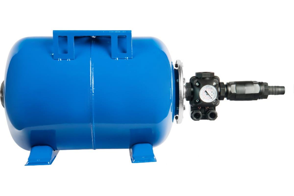 

Комплект автоматики АКВАРОБОТ М c гидроаккумулятором (24 л) Unipump 39602, Синий
