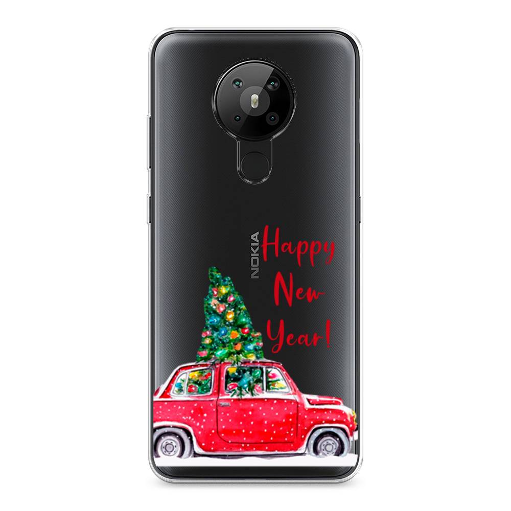 

Чехол на Nokia 5.3 "Happy New Year", Красный;зеленый, 123450-5
