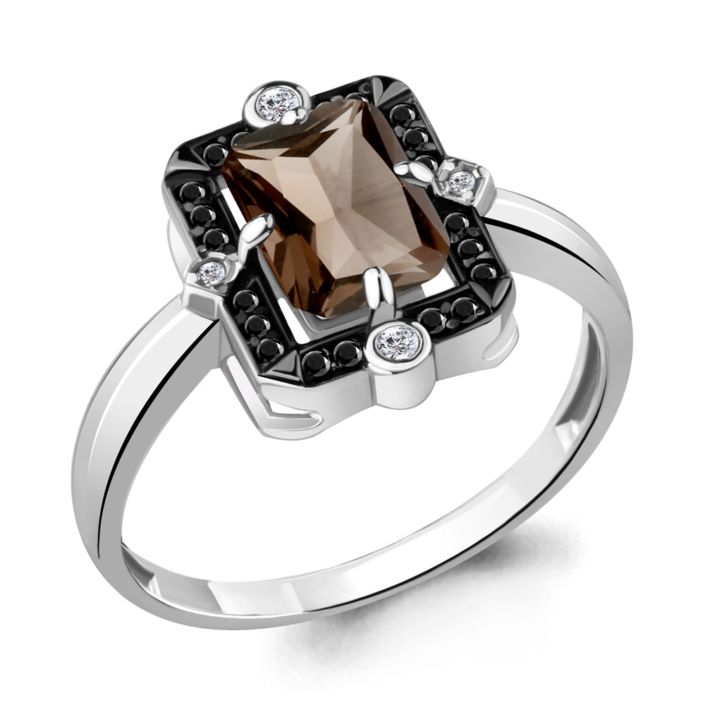 

Кольцо из серебра р.  AQUAMARINE 6574301Ч_925_р, 6574301Ч_925_р