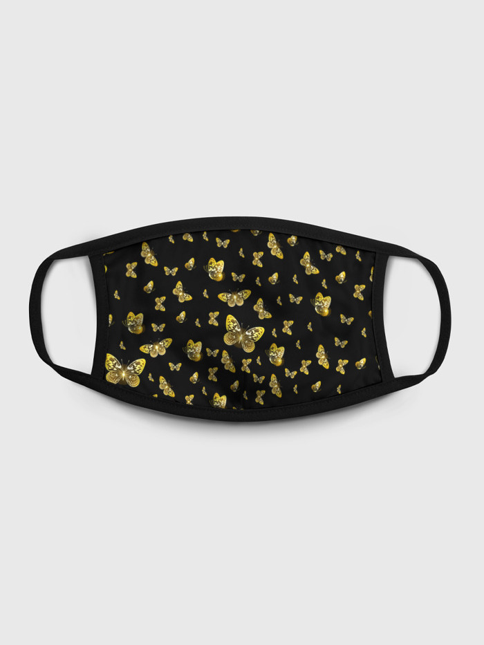 

Многоразовая маска унисекс Burnettie Golden Butterfly Pattern, Разноцветный, Golden Butterfly Pattern