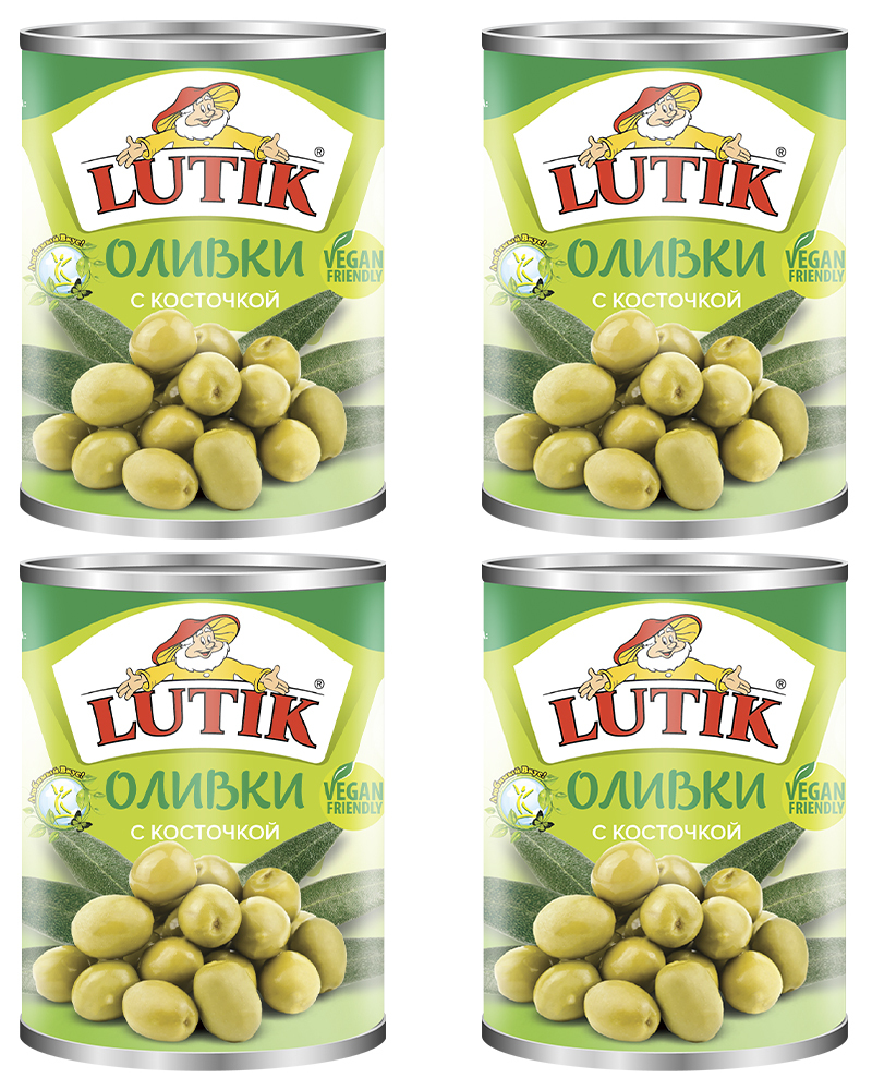 

Оливки Lutik с косточкой, 280 мл. - 4 шт.