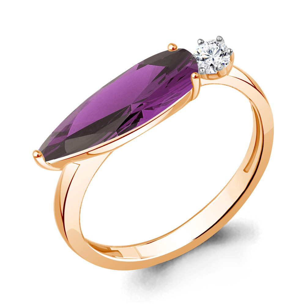

Кольцо из серебра р. 17,5 AQUAMARINE 6930484А_925_з, 6930484А_925_з