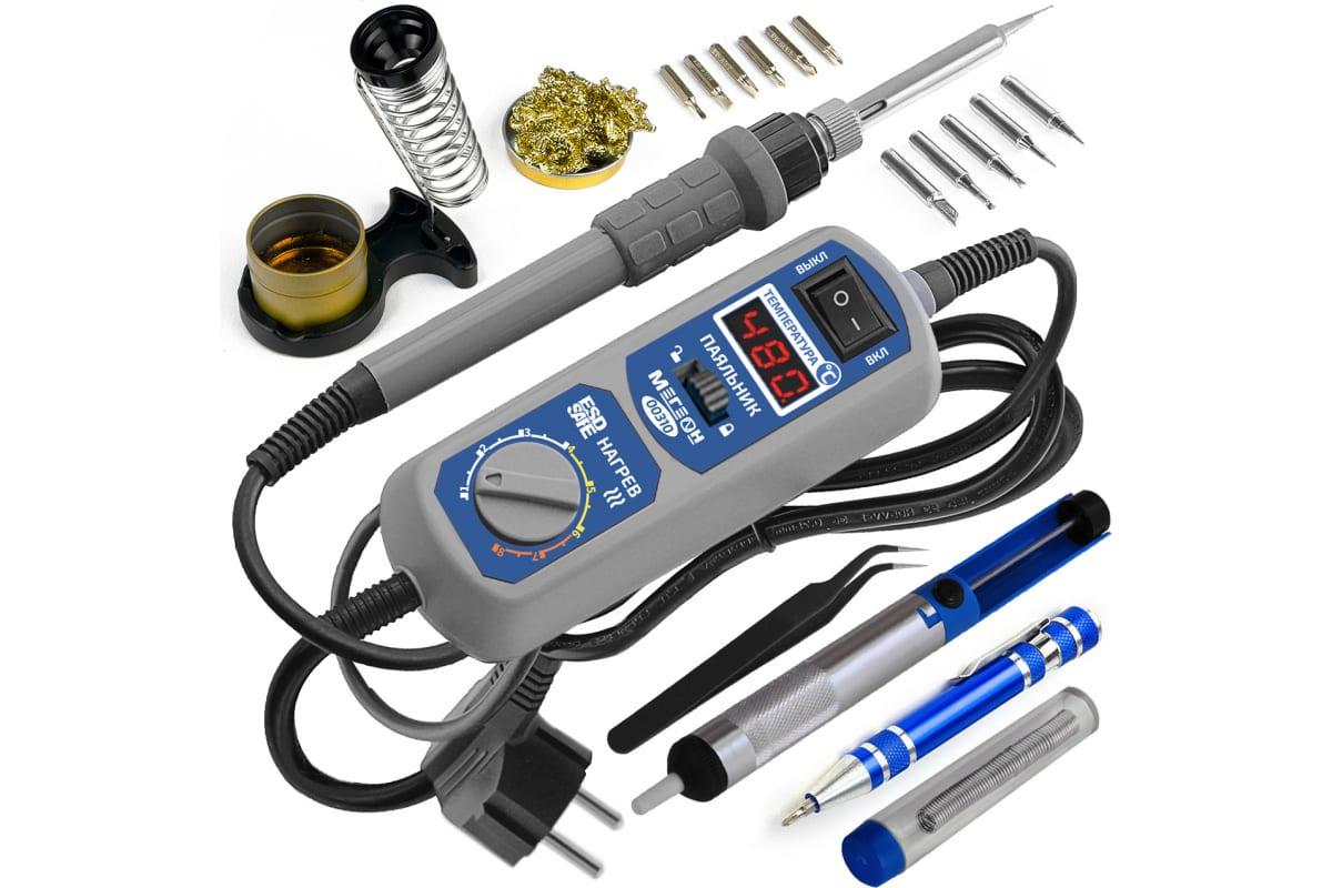 

Комплект для пайки со станцией МЕГЕОН 00310