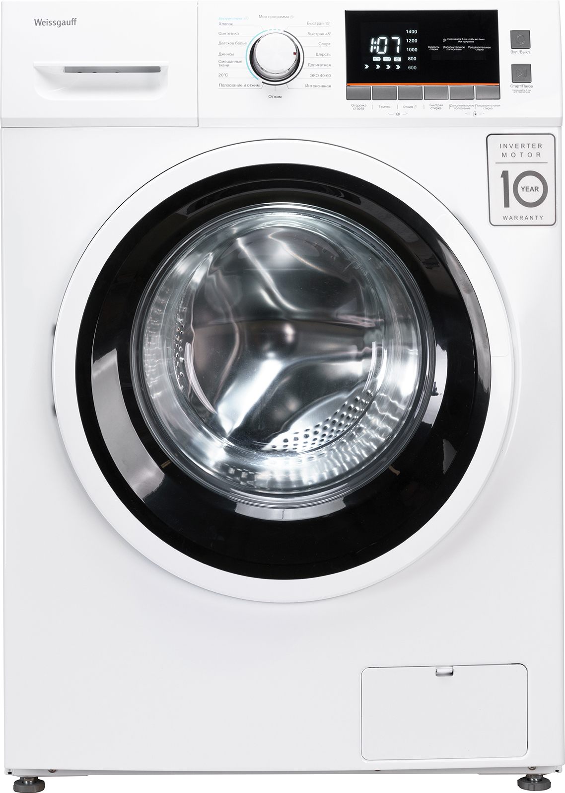 

Стиральная машина Weissgauff WM 4947 DC Inverter White, WM 4947 DC Inverter