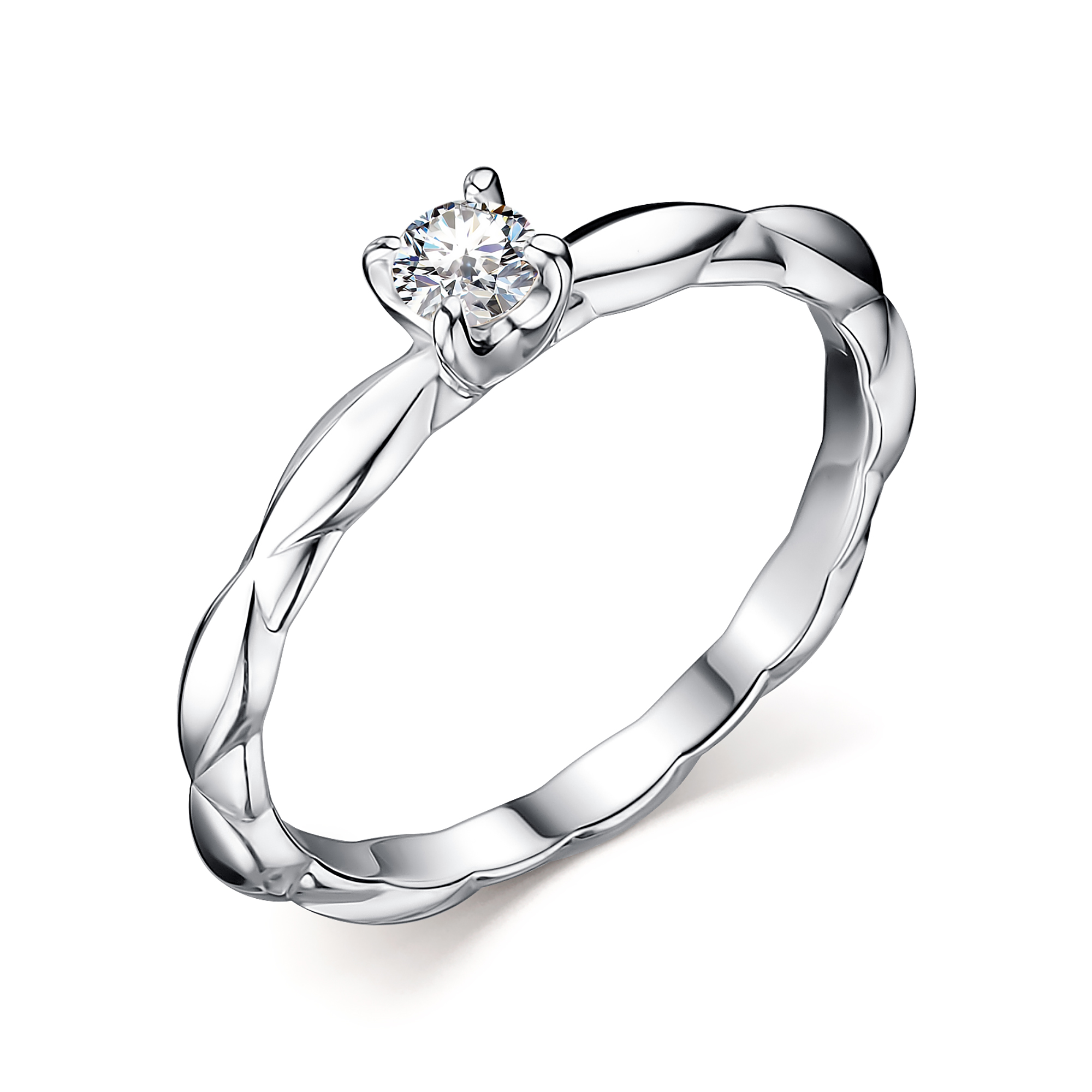

Кольцо из серебра с муассанитом р.16 АЛЬКОР 01-2697/000М-00, 01-2697/000М-00