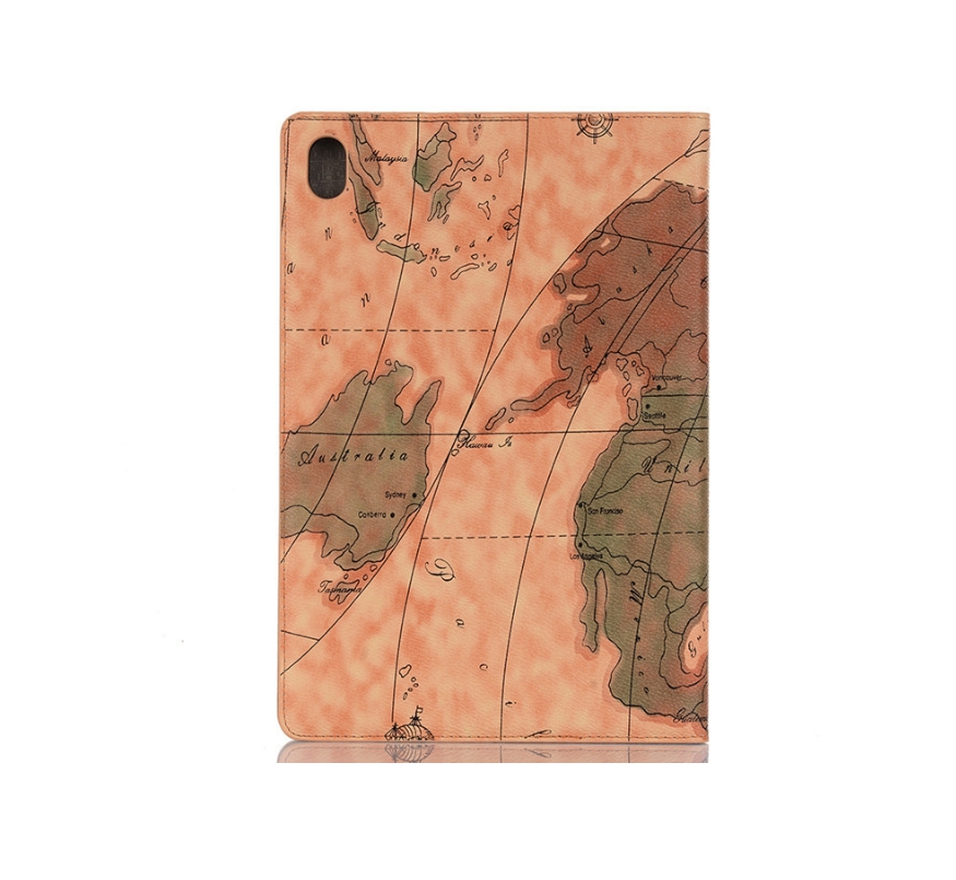 фото Чехол mypads для huawei mediapad m6 10.8 тематика карта мира