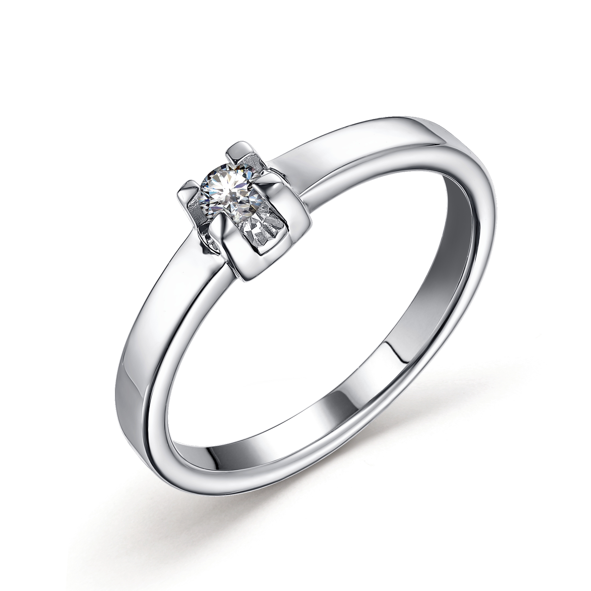 

Кольцо из серебра с муассанитом р.18 АЛЬКОР 01-2702/000М-00, 01-2702/000М-00