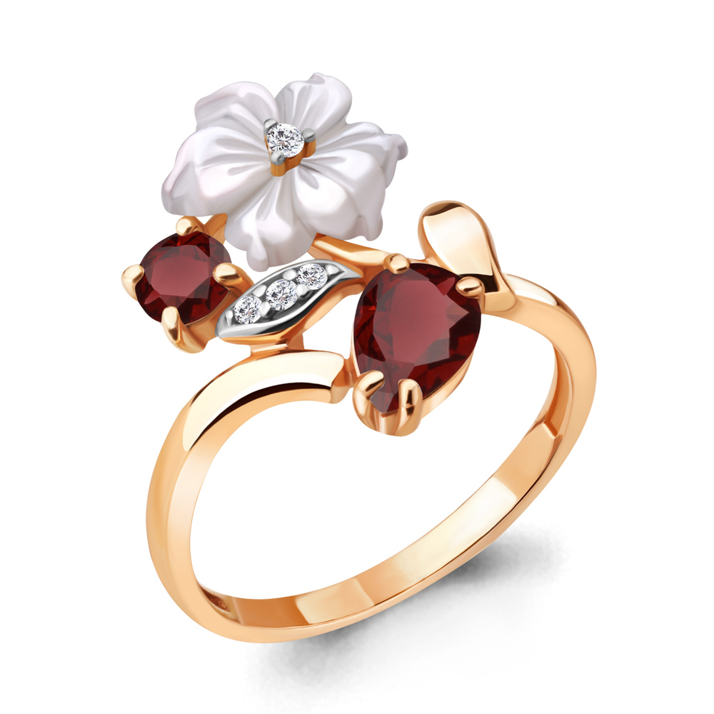 

Кольцо из серебра р.  AQUAMARINE 6926703А_925_з, 6926703А_925_з