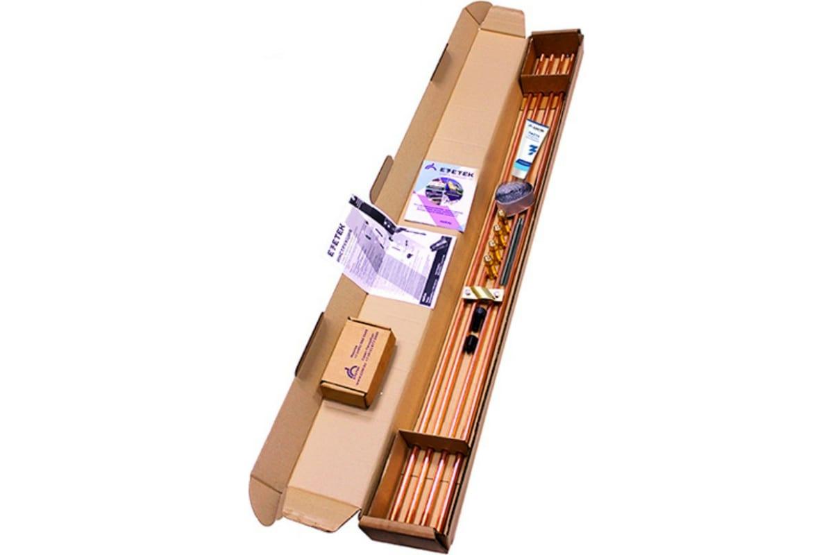 

Комплект заземления EZETEK EZ – 6 6 метров, 16мм, 5х1200мм с насадкой SDS-max 60282