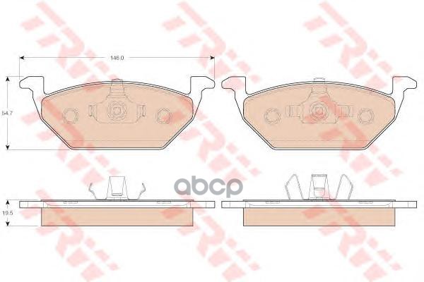 

Колодки Тормозные Vw Polo (09-) Audi A1 (10-) Передние (Без Датчика) (4Шт.) Trw Gdb1984