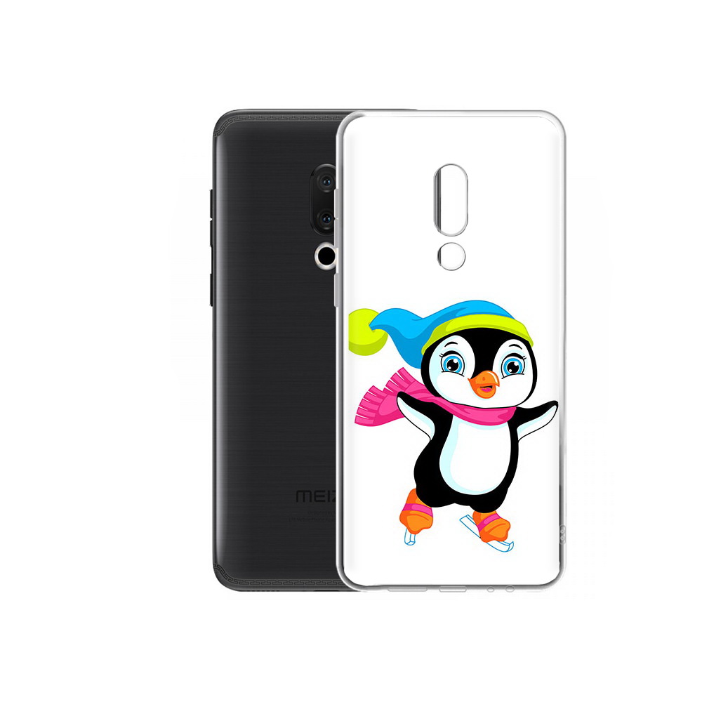 

Чехол MyPads Tocco для Meizu M15 Plus пингвин на коньках, Прозрачный, Tocco