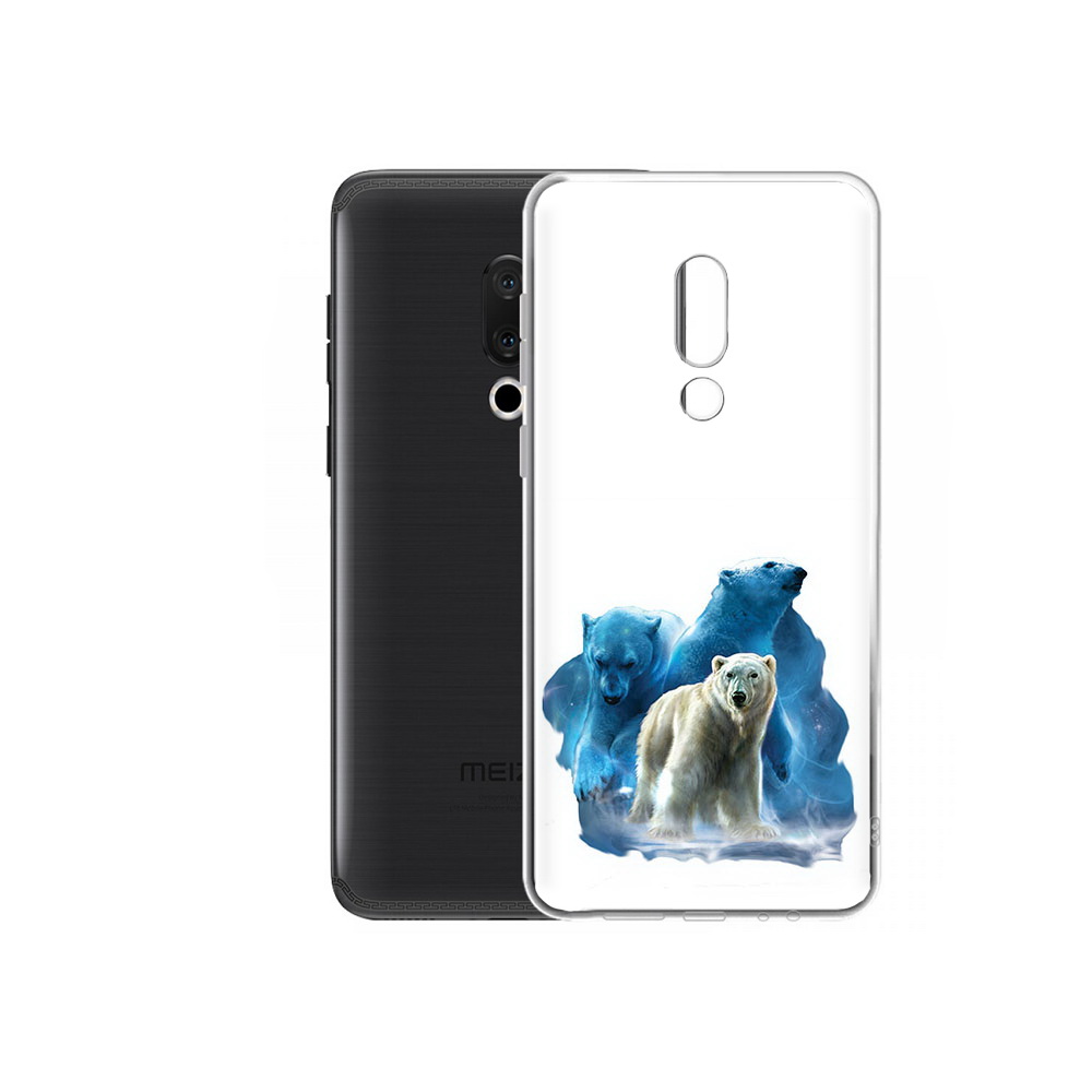 

Чехол MyPads Tocco для Meizu M15 Plus полярный медведь, Прозрачный, Tocco