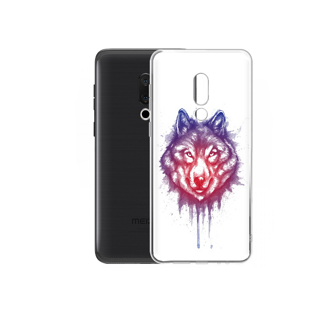 

Чехол MyPads Tocco для Meizu M15 Plus пушистый волк, Прозрачный, Tocco