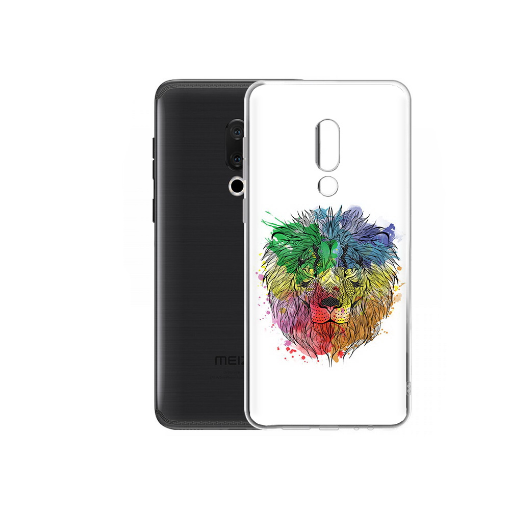 

Чехол MyPads Tocco для Meizu M15 Plus разноцветный гордый лев, Прозрачный, Tocco
